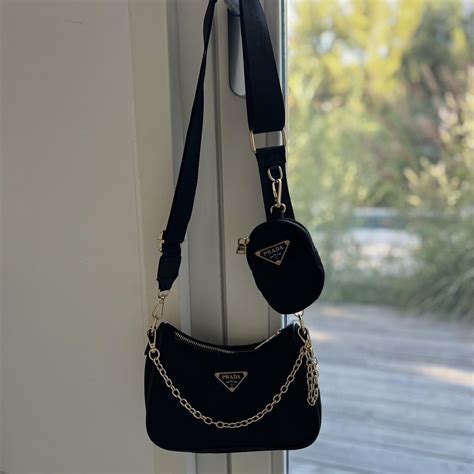 prada nylon shoulder bag dupe